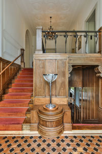 Low angle view of staircase of building