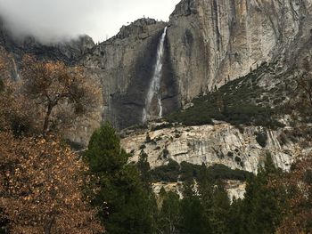 Scenic view of rocky mountains against sky