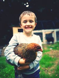 Portrait of a smiling boy