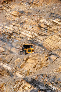 High angle view of construction site