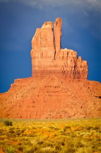 Rock formations on mountain