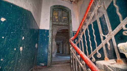 Interior of abandoned building