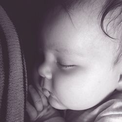 Close-up portrait of young woman