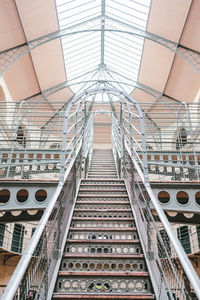 Low angle view of staircase in building