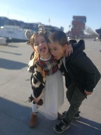 Full length portrait of friends