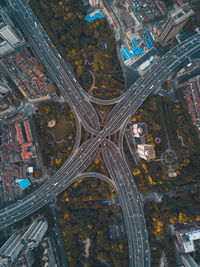 High angle view of cityscape