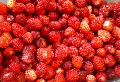 Full frame shot of strawberries