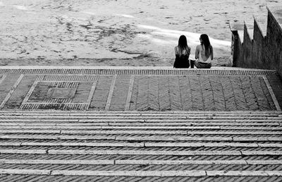 People sitting on beach