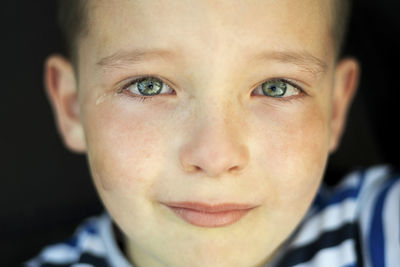 Close-up portrait of boy