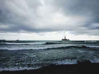 Scenic view of sea against sky