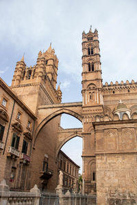 Low angle view of historic building against sky