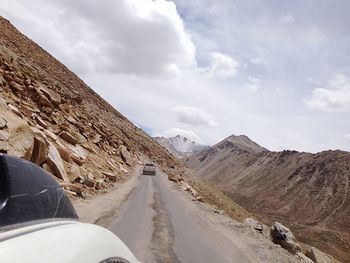 Road passing through mountains