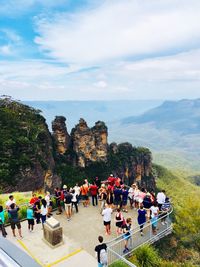 People at blue mountains national park