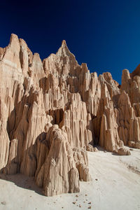 Panoramic view of rock formations