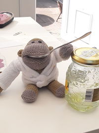 Close-up of drink on table