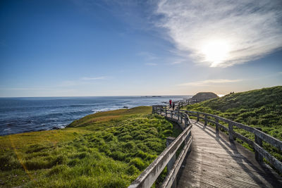 Scenic view of sea against sky in phillip island