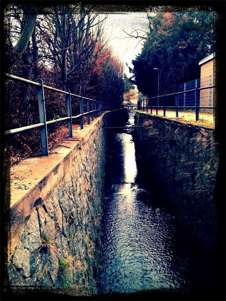 FOOTBRIDGE OVER RIVER