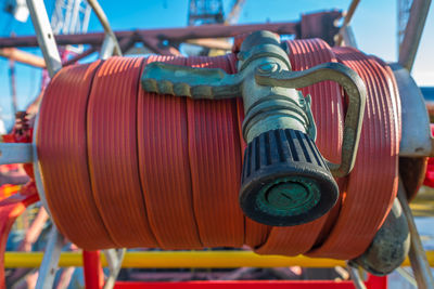 Close-up of hose