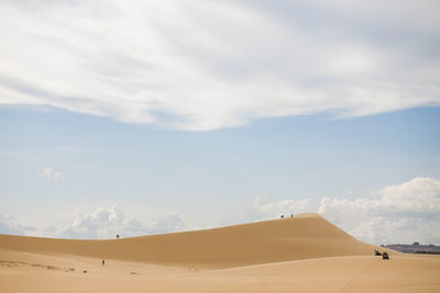 Scenic view of desert against sky