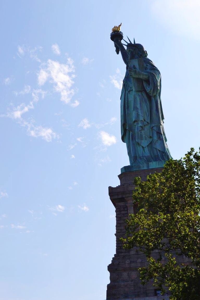 LOW ANGLE VIEW OF STATUE OF LIBERTY