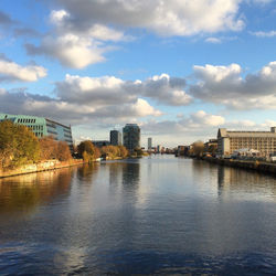 River with buildings in background