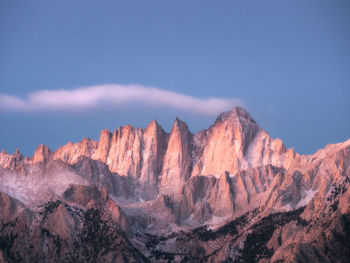 Scenic view of mountain against sky