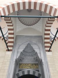 Low angle view of ceiling of building