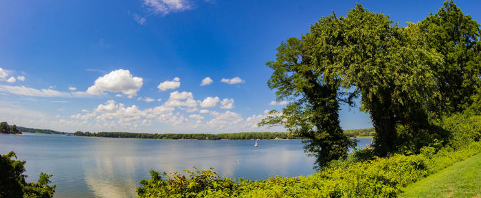 Scenic view of calm lake