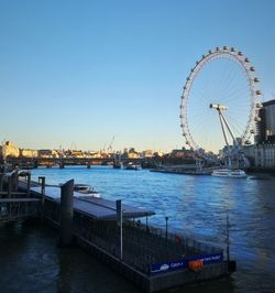 River thames and london eye