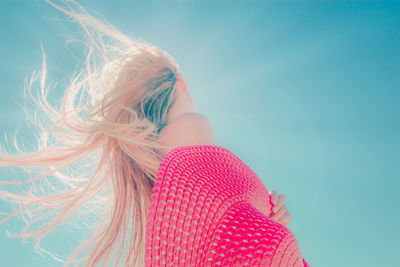 Young woman looking away