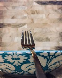 Close-up of bread on table