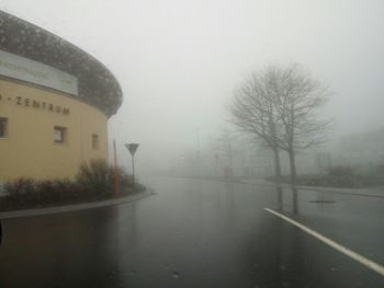 Road in foggy weather