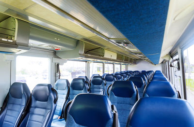 Empty seats in bus