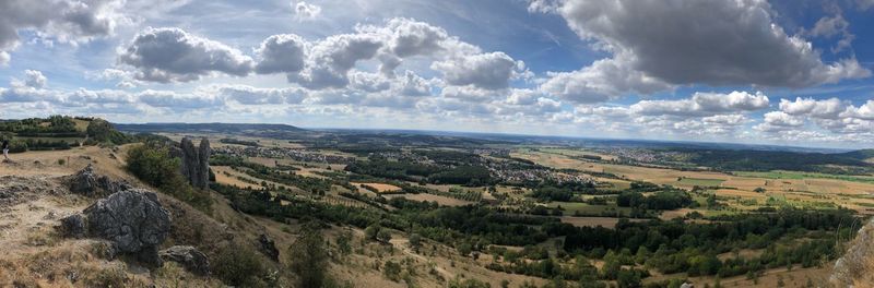 Panoramic view of landscape against sky