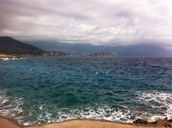 Scenic view of sea against sky