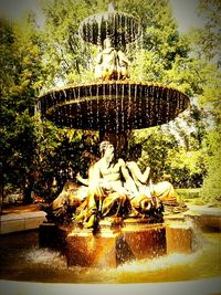 Fountain at night