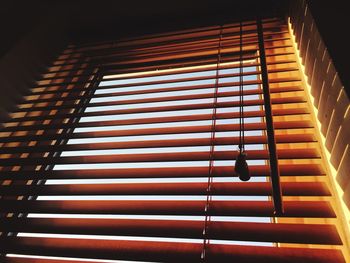 Detail shot of blinds