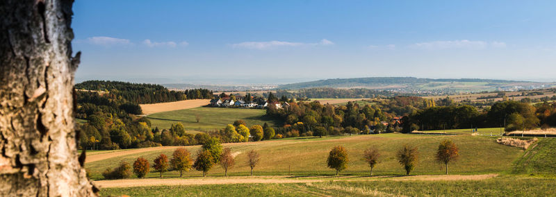 Scenic view of landscape against sky