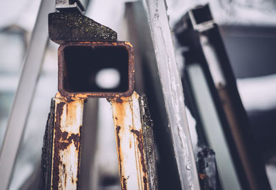 Close-up of rusty metal