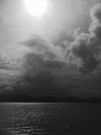 Scenic view of calm sea against sky