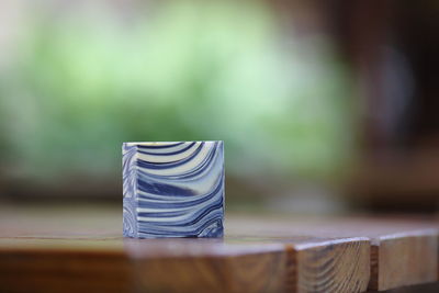 Close-up of chair on table