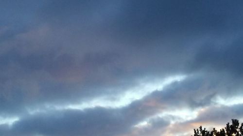 Low angle view of storm clouds in sky