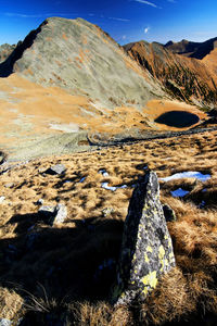 View of rock formations