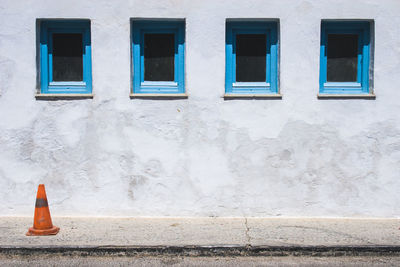 Open window of building