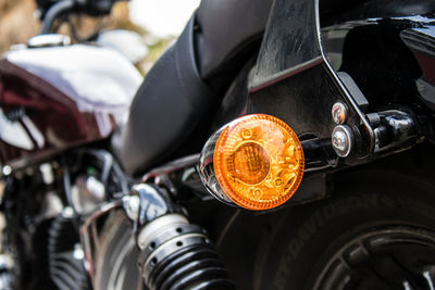 Midsection of man riding motorcycle