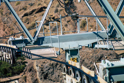 High angle view of construction site