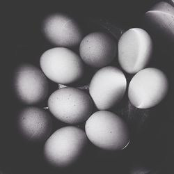 Close-up of eggs on table