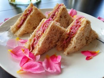 Rose petal sandwich 