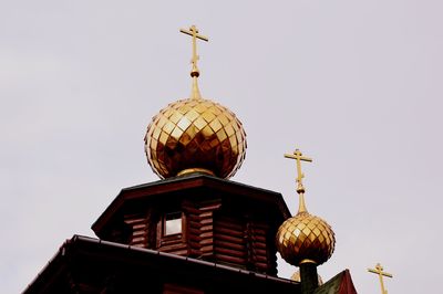 Low angle view of traditional building against sky