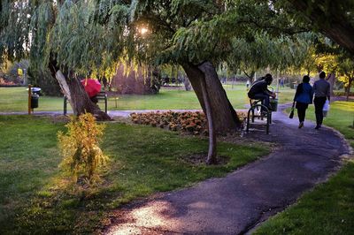 People in park